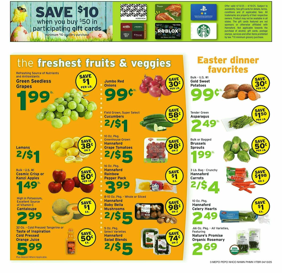 Hannaford Weekly Ad from April 13