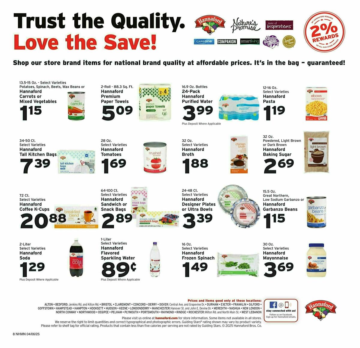 Hannaford Weekly Ad from April 6