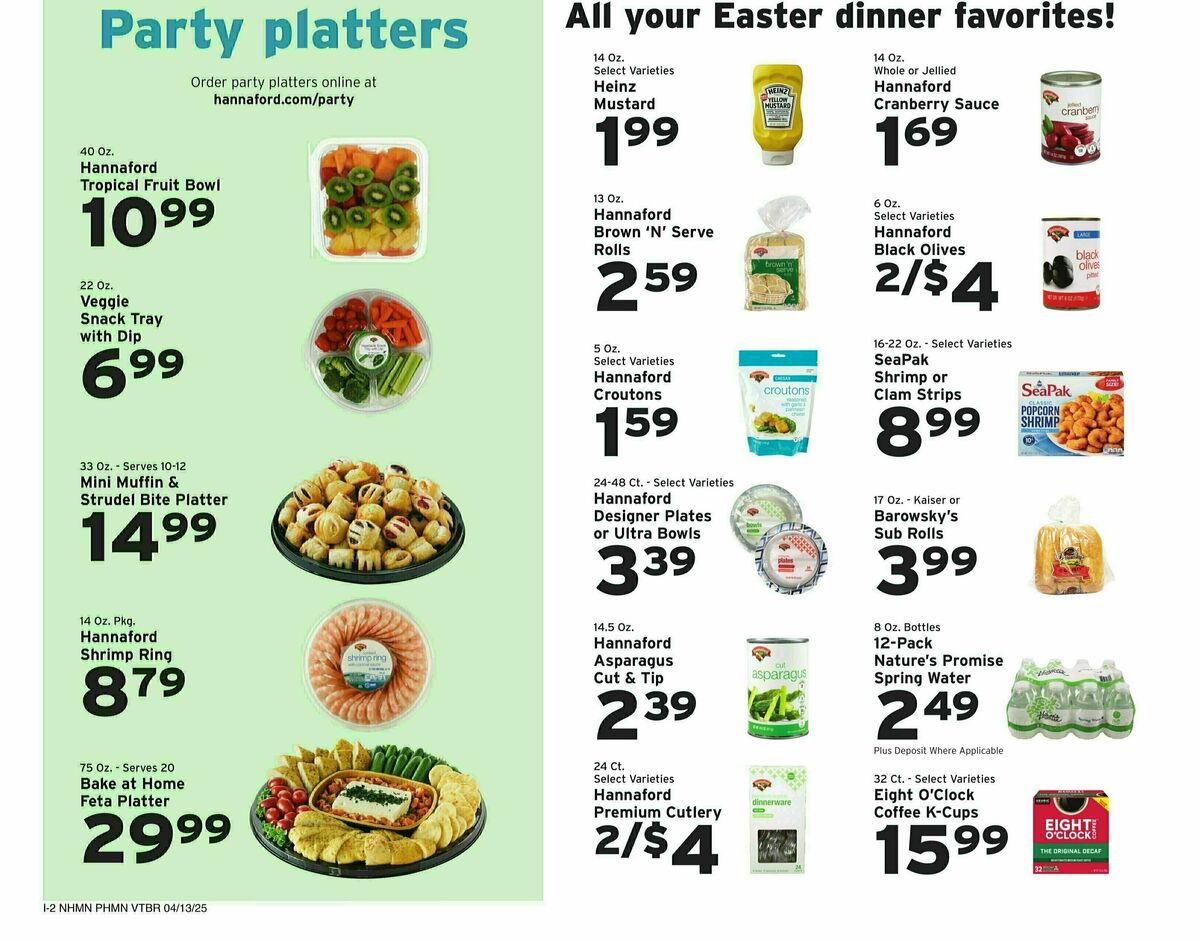 Hannaford Weekly Ad from April 13