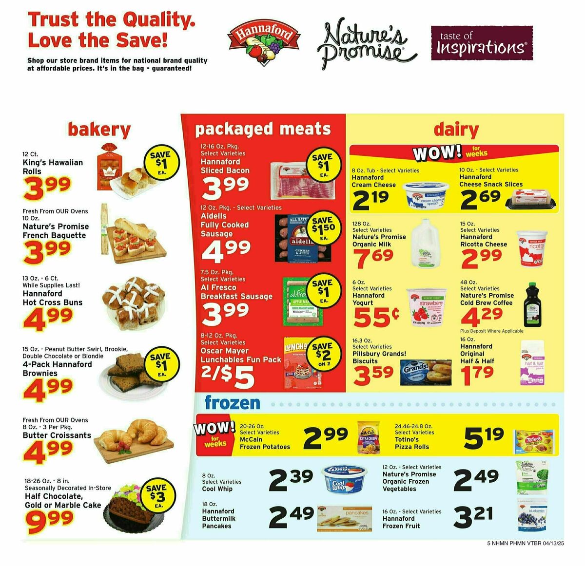 Hannaford Weekly Ad from April 13