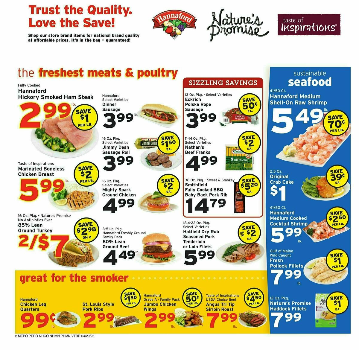 Hannaford Weekly Ad from April 20
