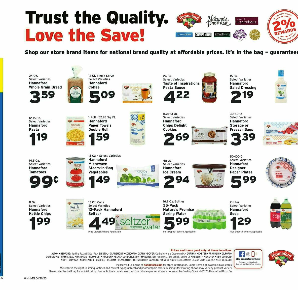 Hannaford Weekly Ad from April 20