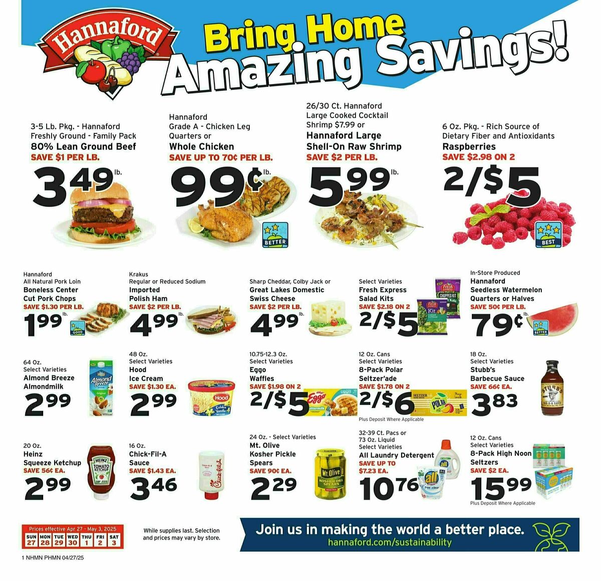 Hannaford Weekly Ad from April 27
