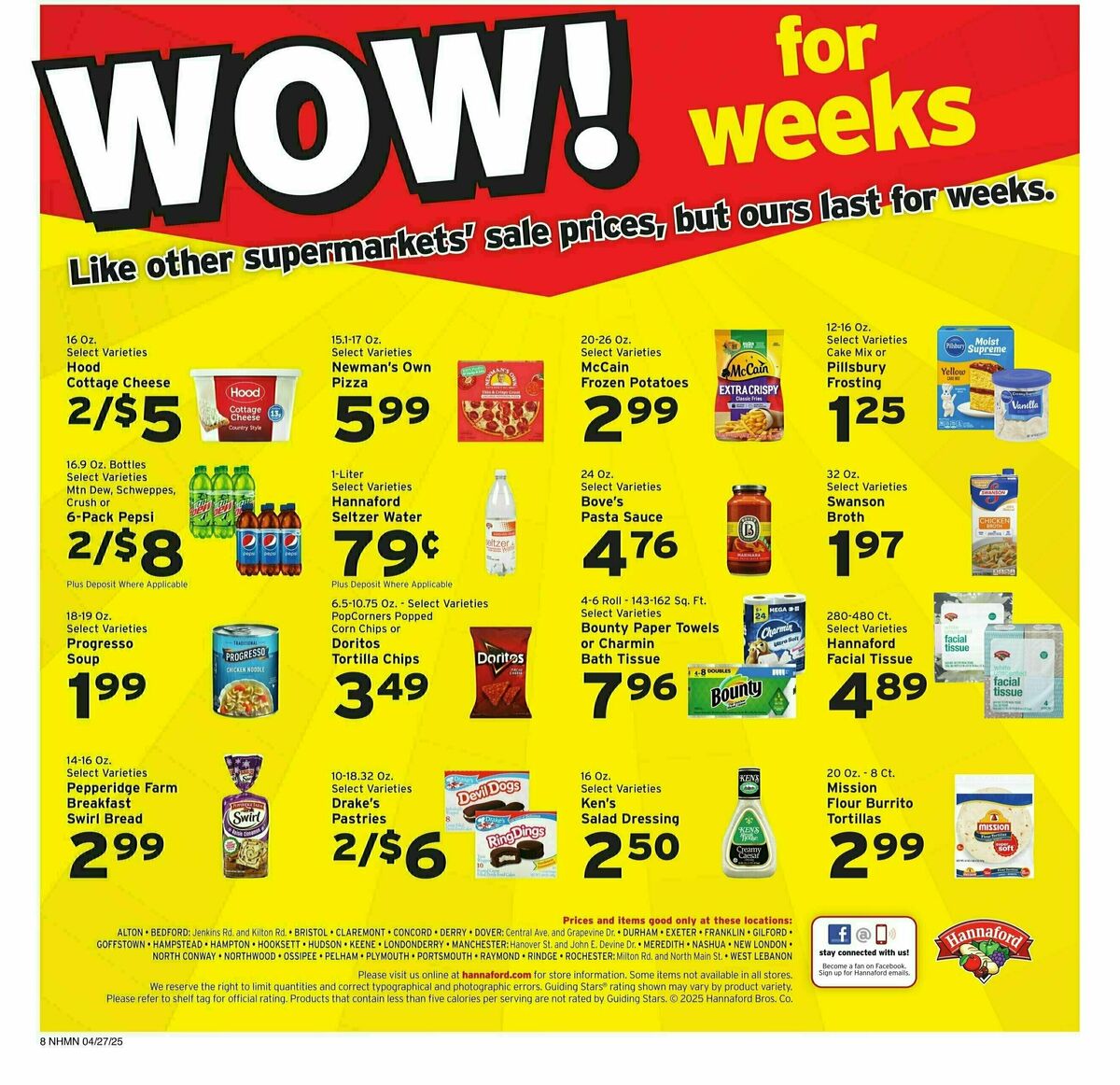 Hannaford Weekly Ad from April 27