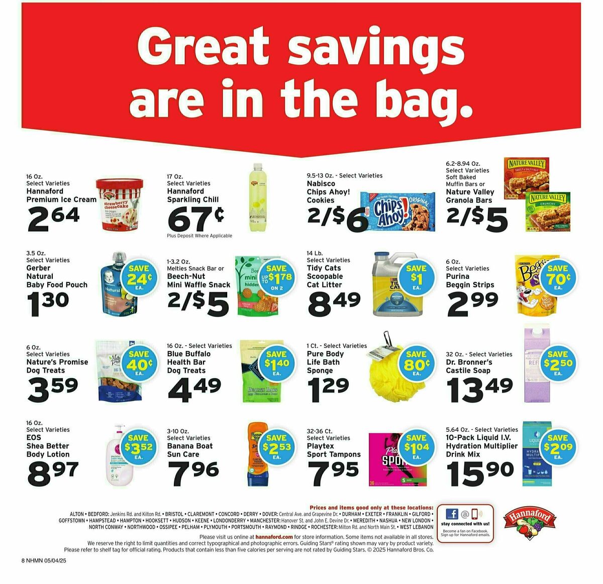 Hannaford Weekly Ad from May 4