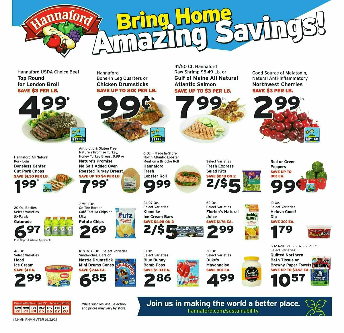 Hannaford Weekly Ad from June 22