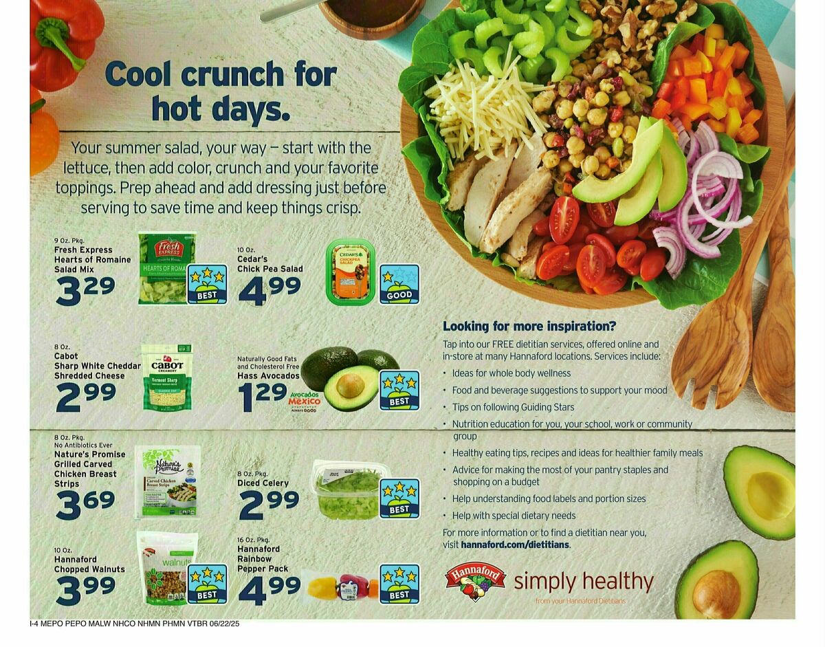 Hannaford Weekly Ad from June 22