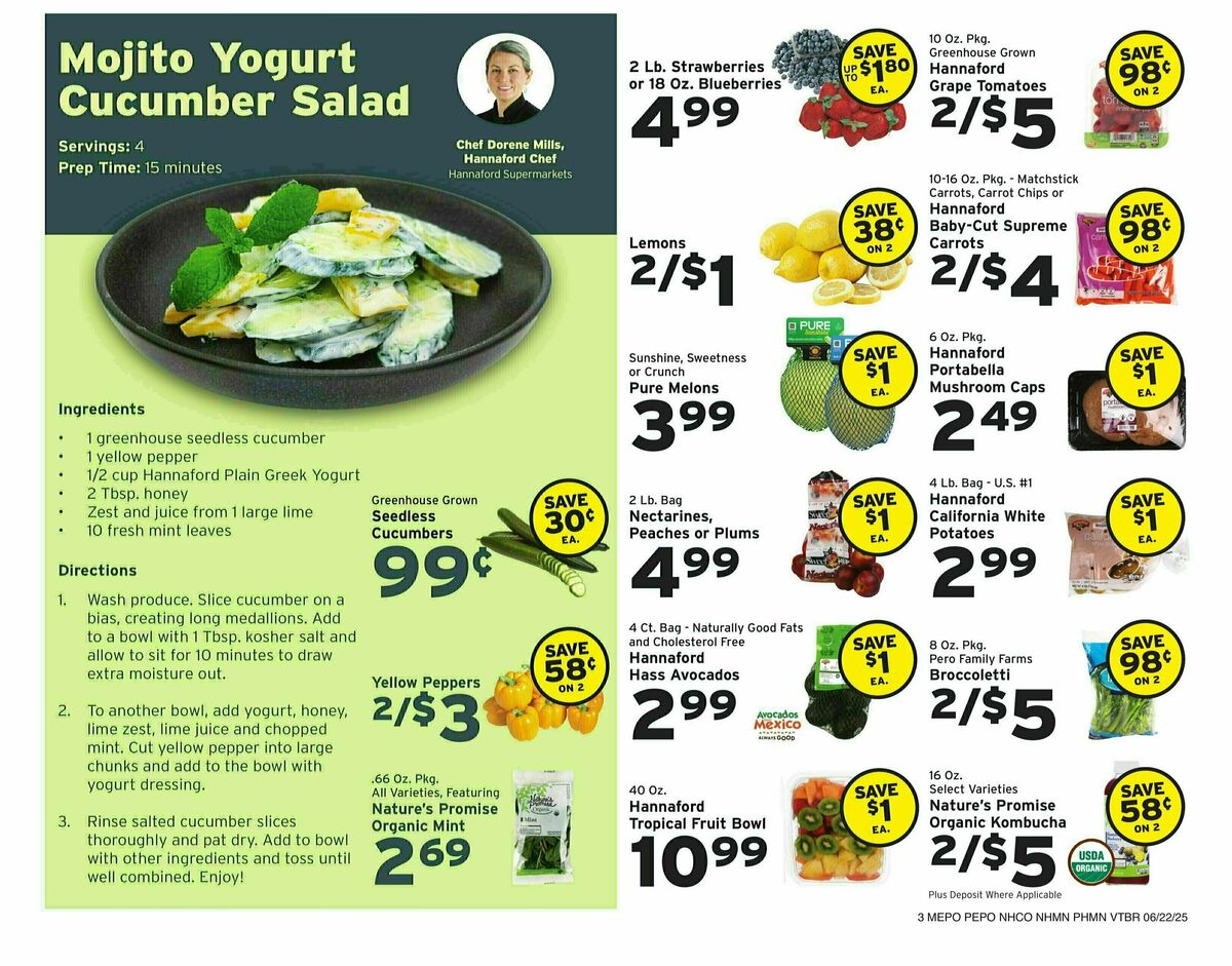 Hannaford Weekly Ad from June 22
