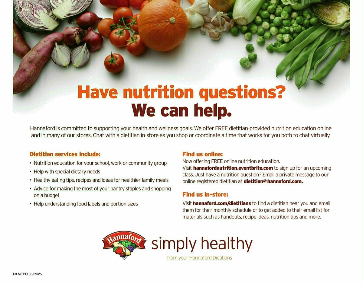 Hannaford Weekly Ad from June 29