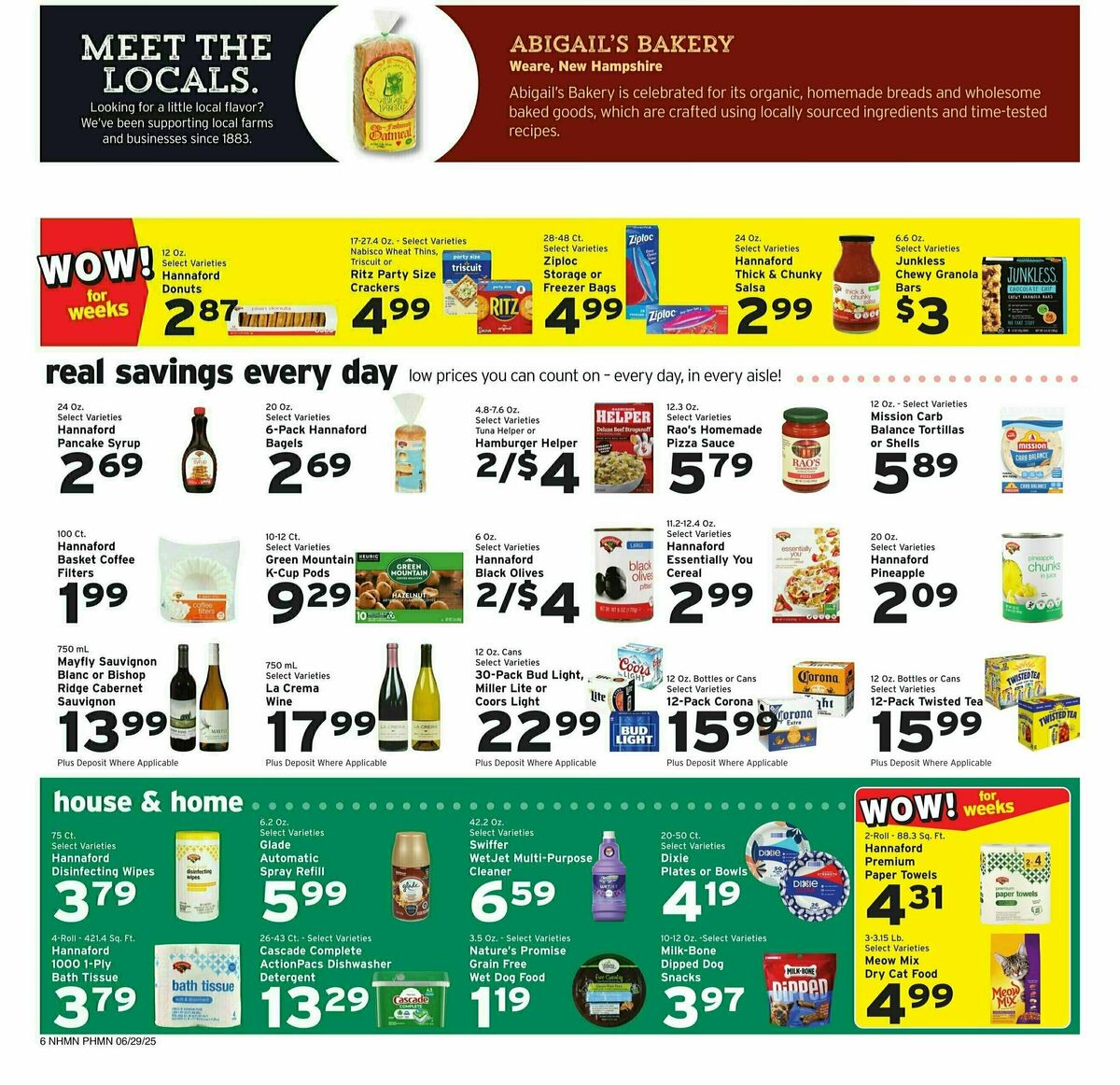 Hannaford Weekly Ad from June 29