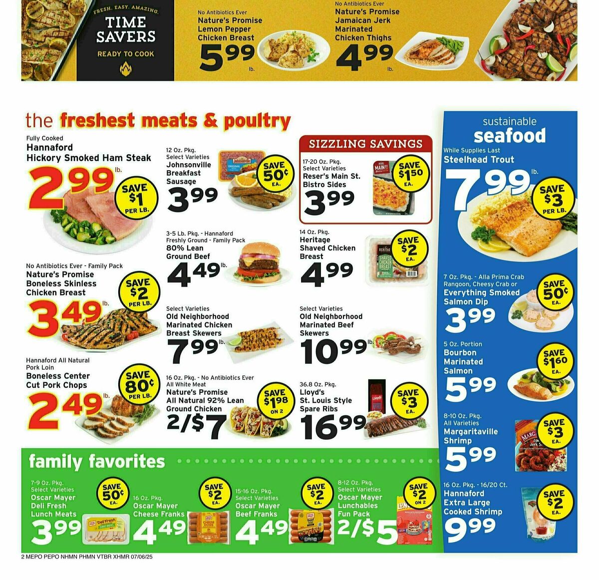 Hannaford Weekly Ad from July 6