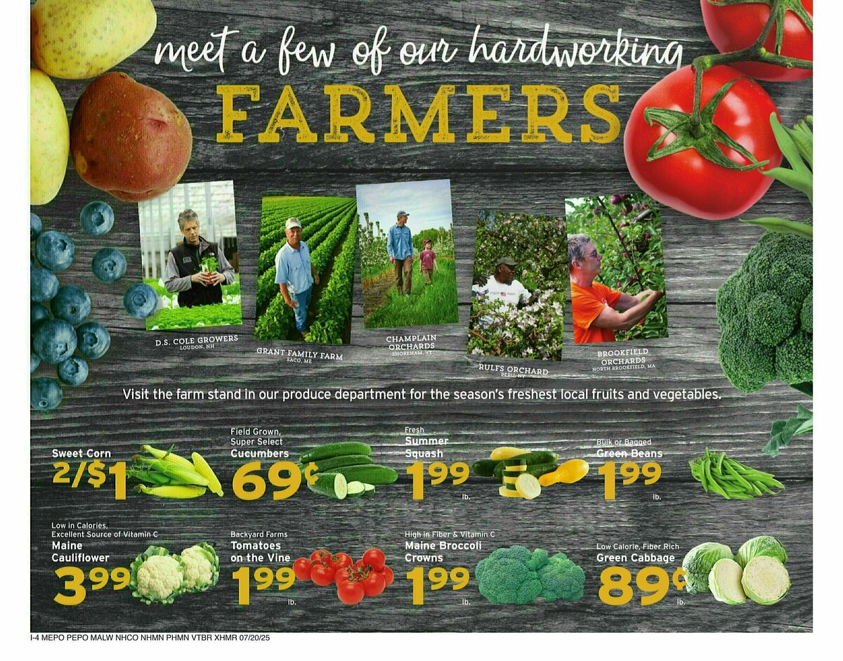 Hannaford Weekly Ad from July 20