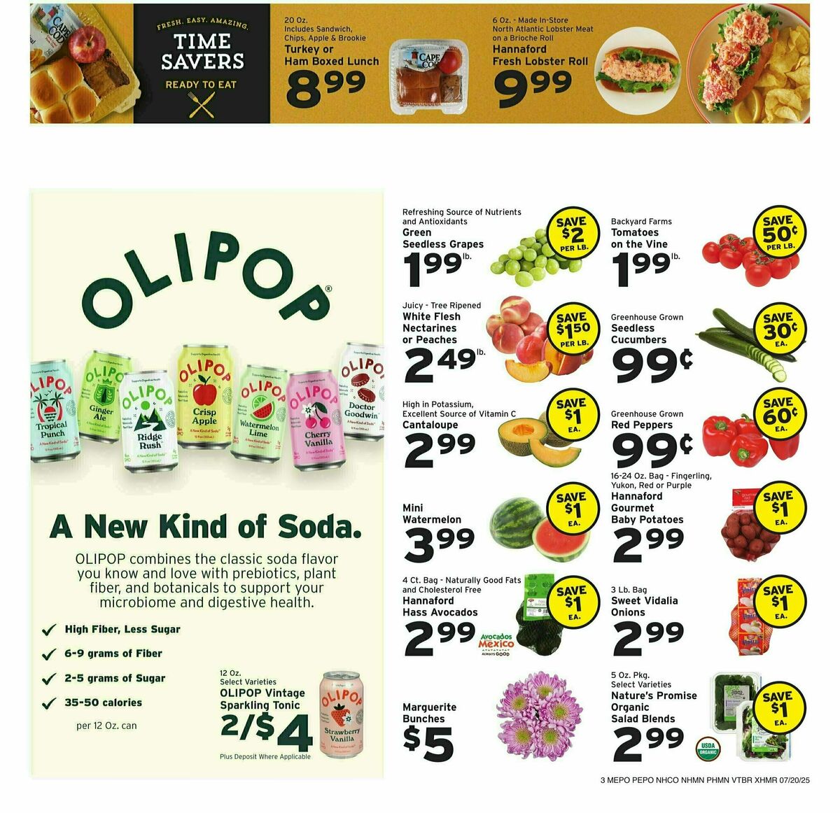 Hannaford Weekly Ad from July 20