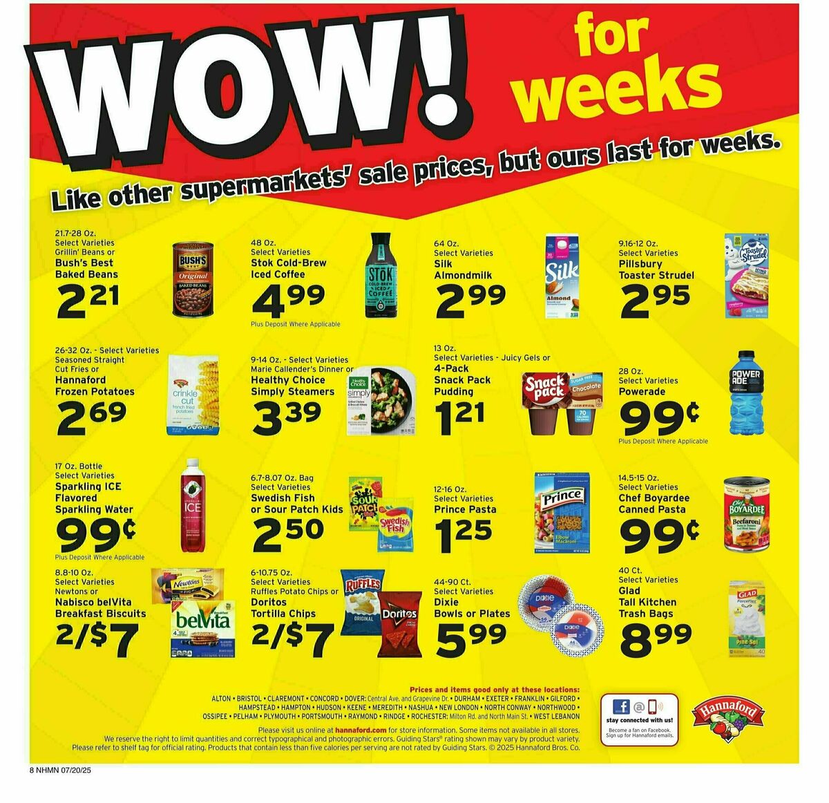 Hannaford Weekly Ad from July 20