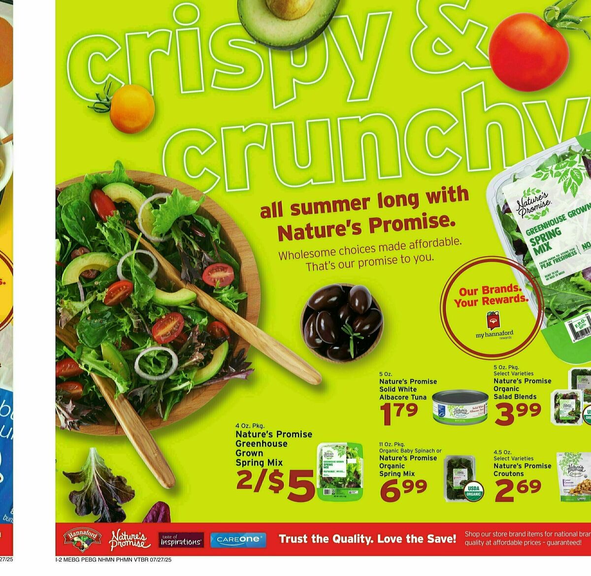 Hannaford Weekly Ad from July 27