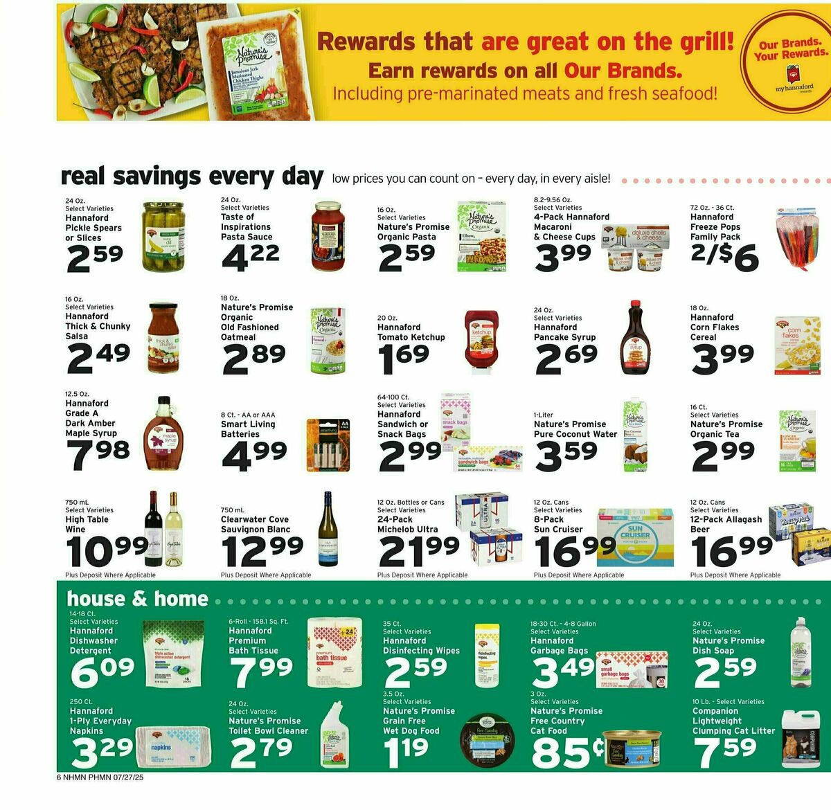 Hannaford Weekly Ad from July 27
