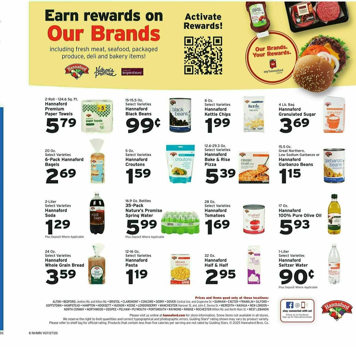 Hannaford Weekly Ad from July 27