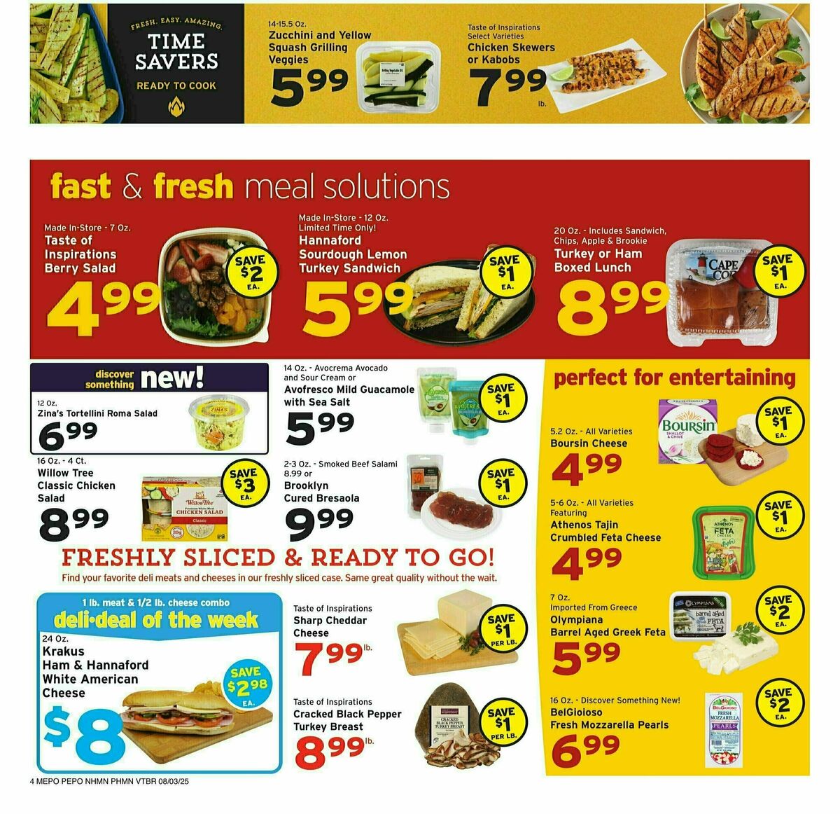 Hannaford Weekly Ad from August 3