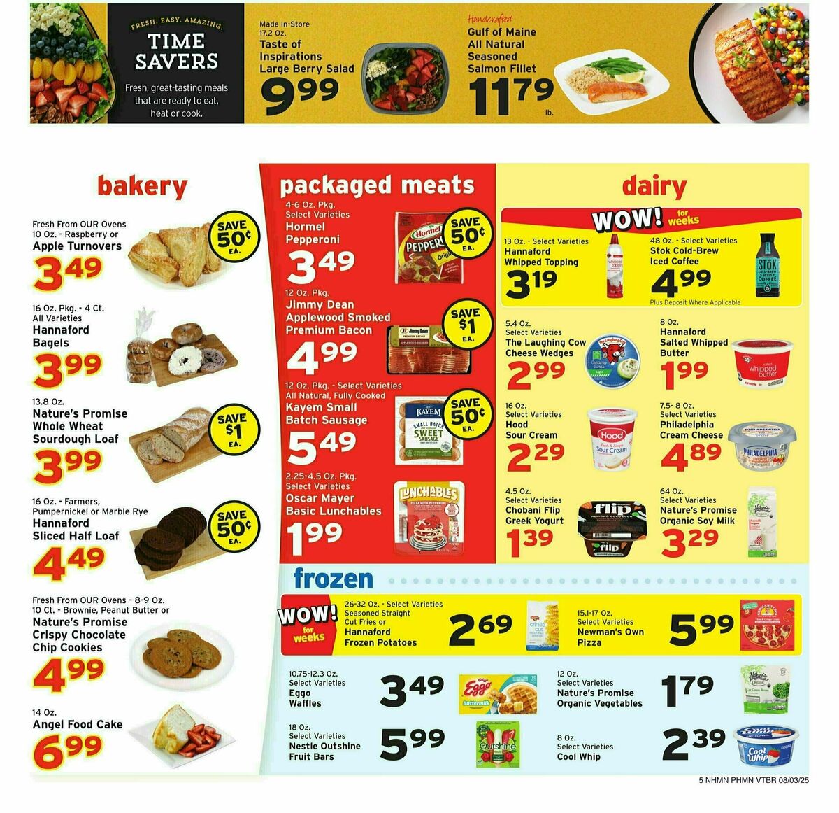 Hannaford Weekly Ad from August 3