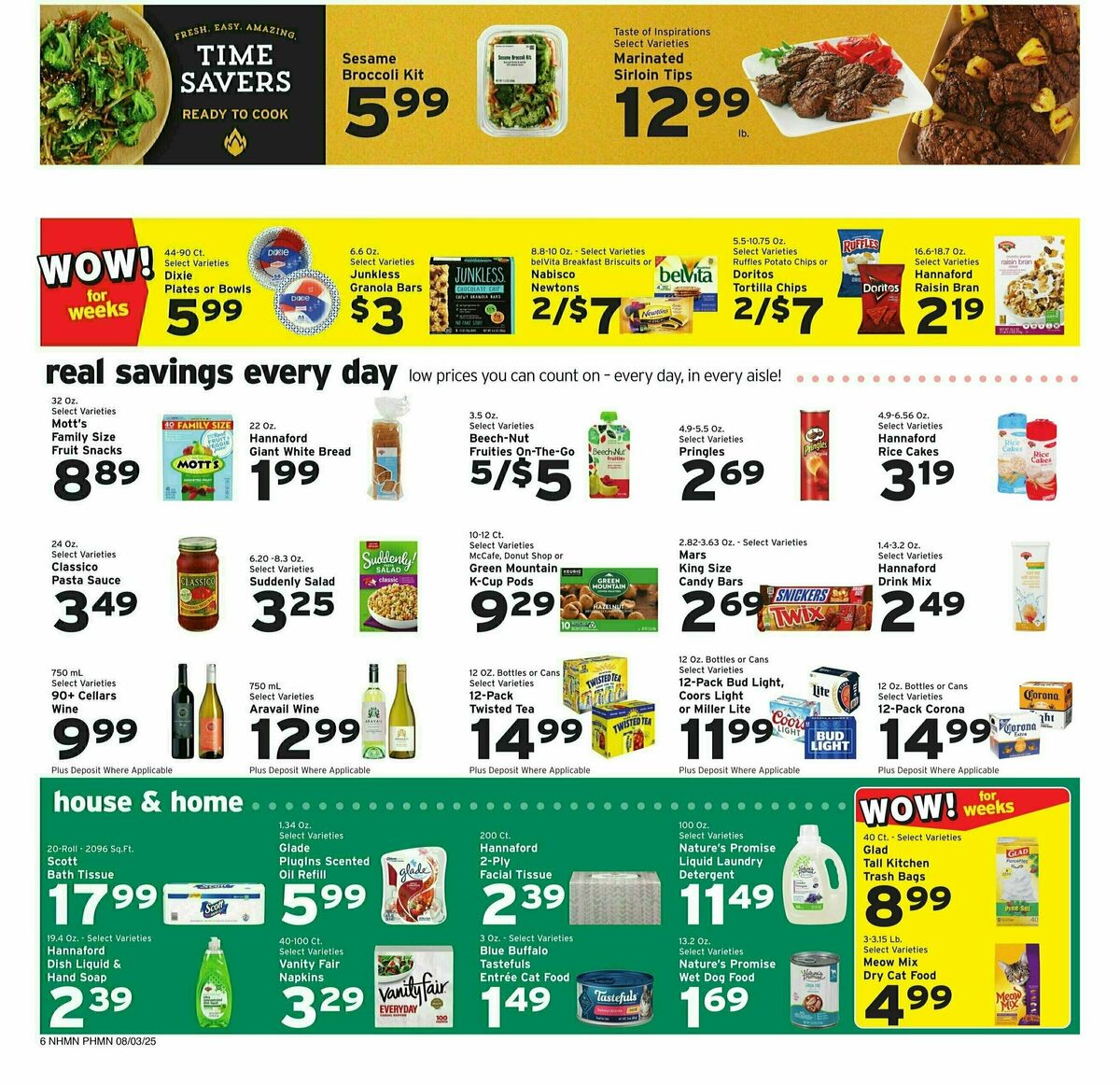 Hannaford Weekly Ad from August 3