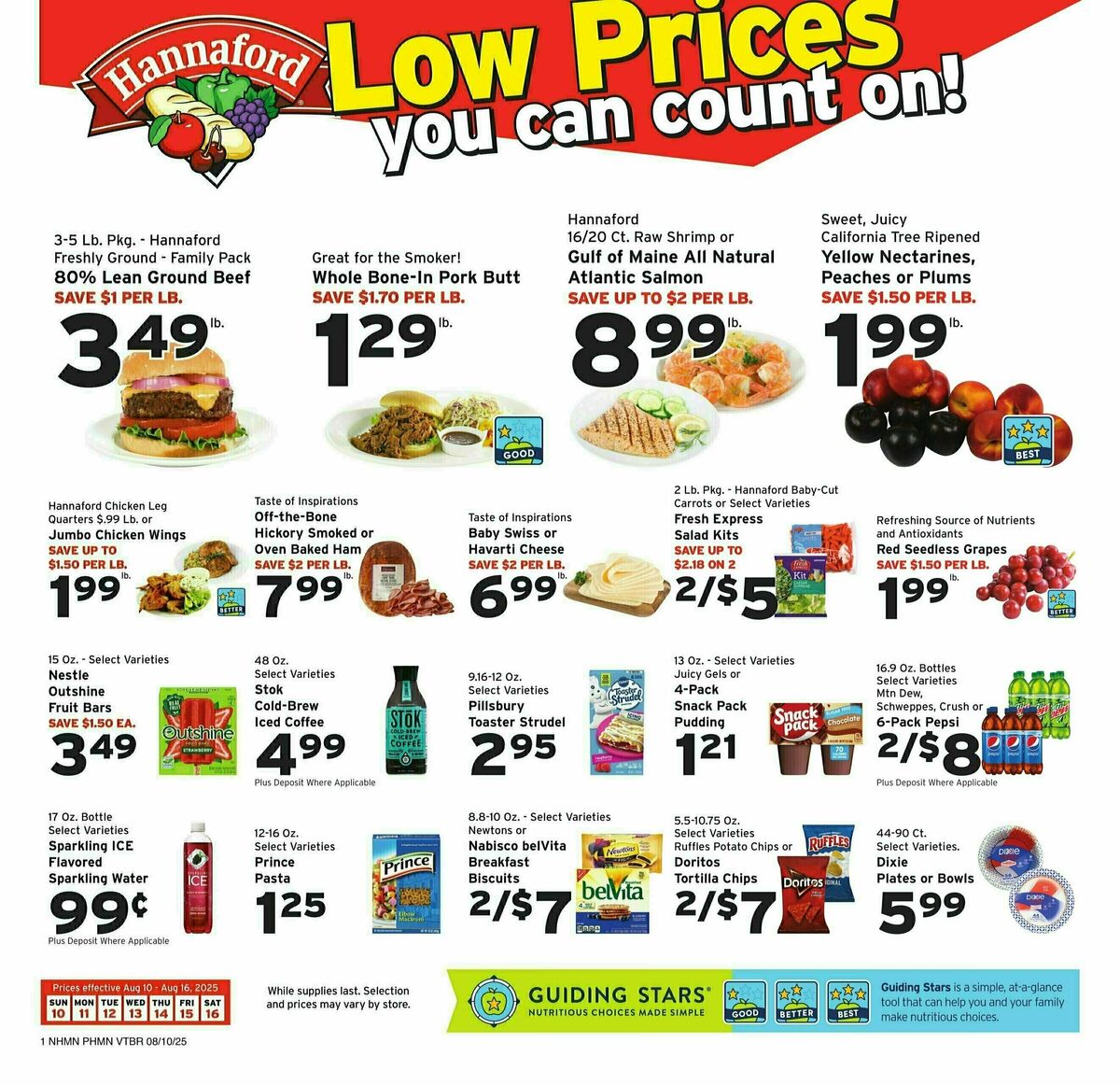 Hannaford Weekly Ad from August 10