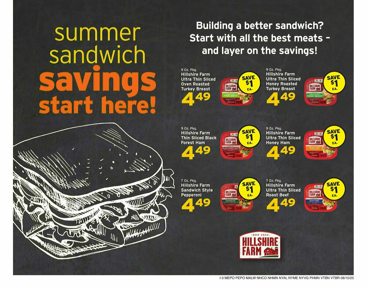 Hannaford Weekly Ad from August 10