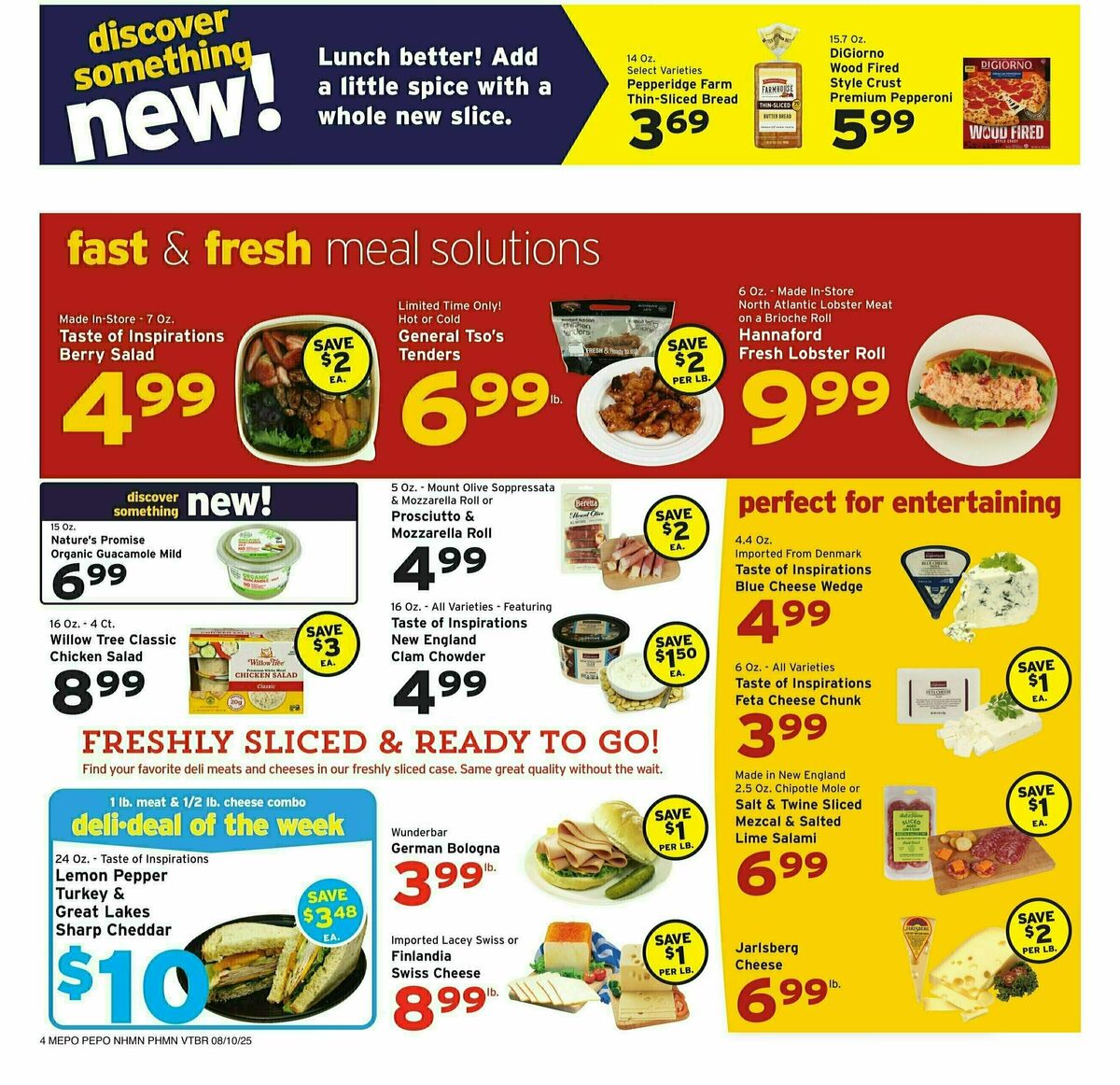 Hannaford Weekly Ad from August 10