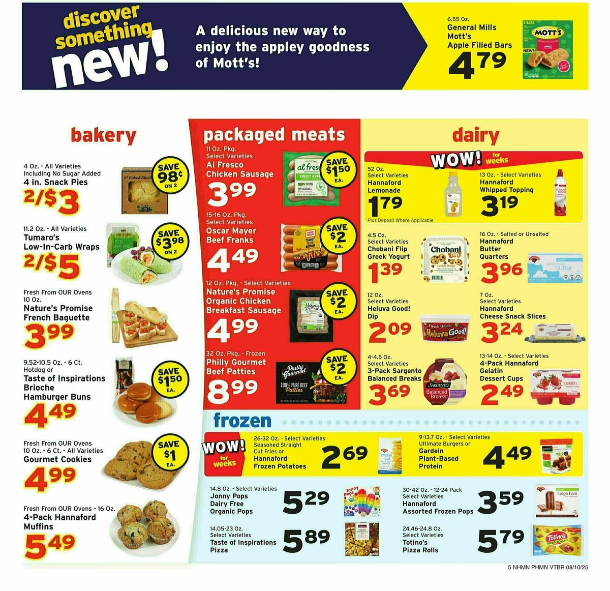 Hannaford Weekly Ad from August 10