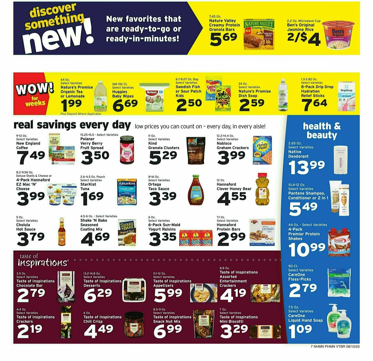 Hannaford Weekly Ad from August 10