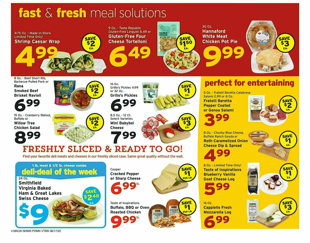Hannaford Weekly Ad from August 17