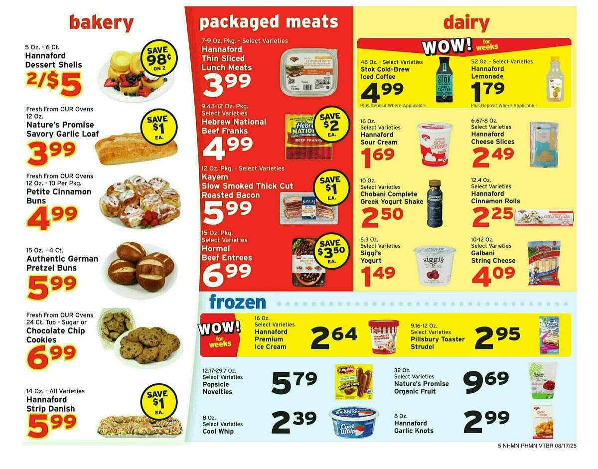 Hannaford Weekly Ad from August 17