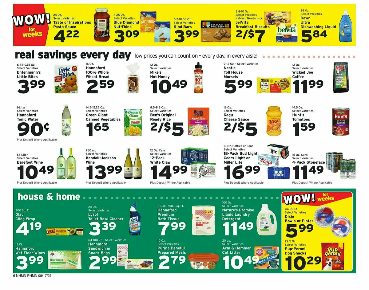 Hannaford Weekly Ad from August 17