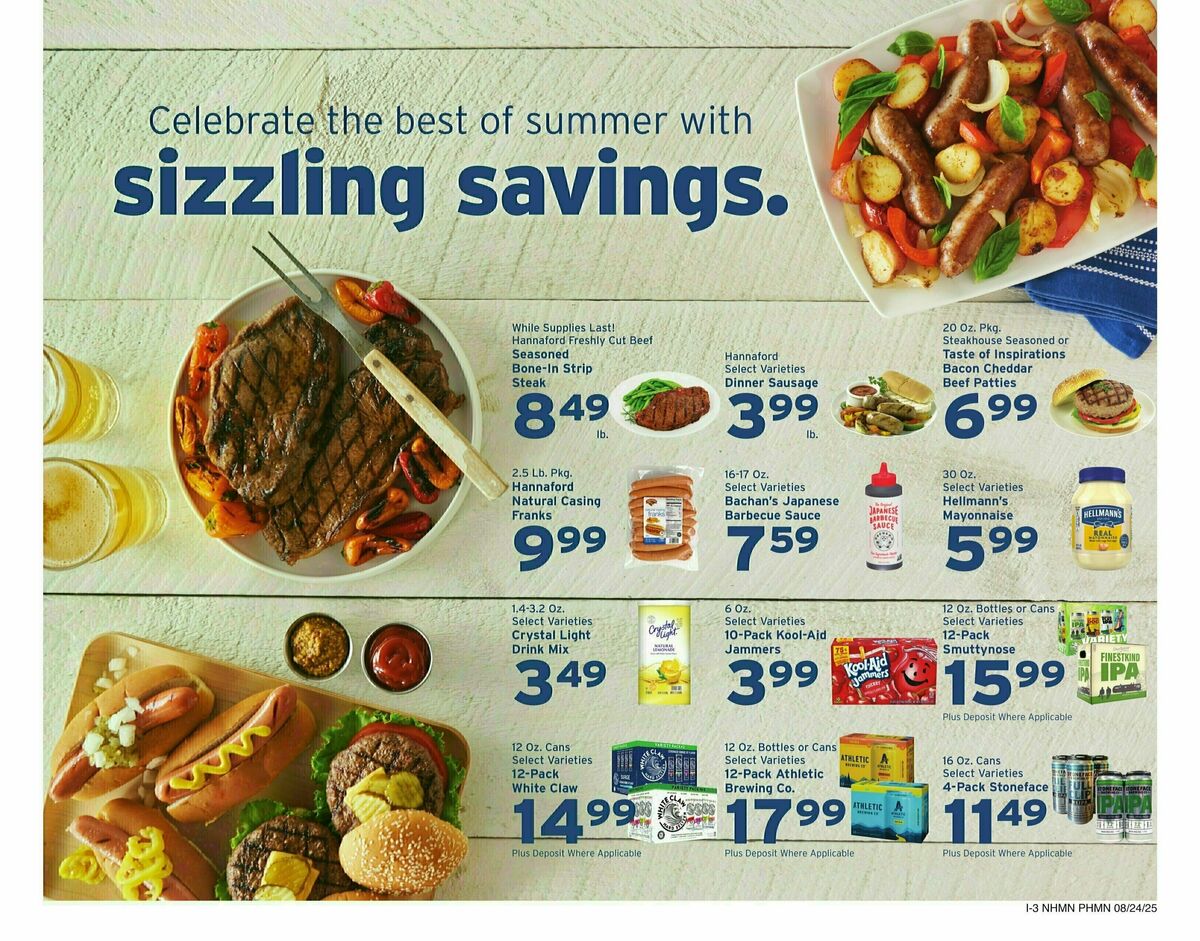 Hannaford Weekly Ad from August 24