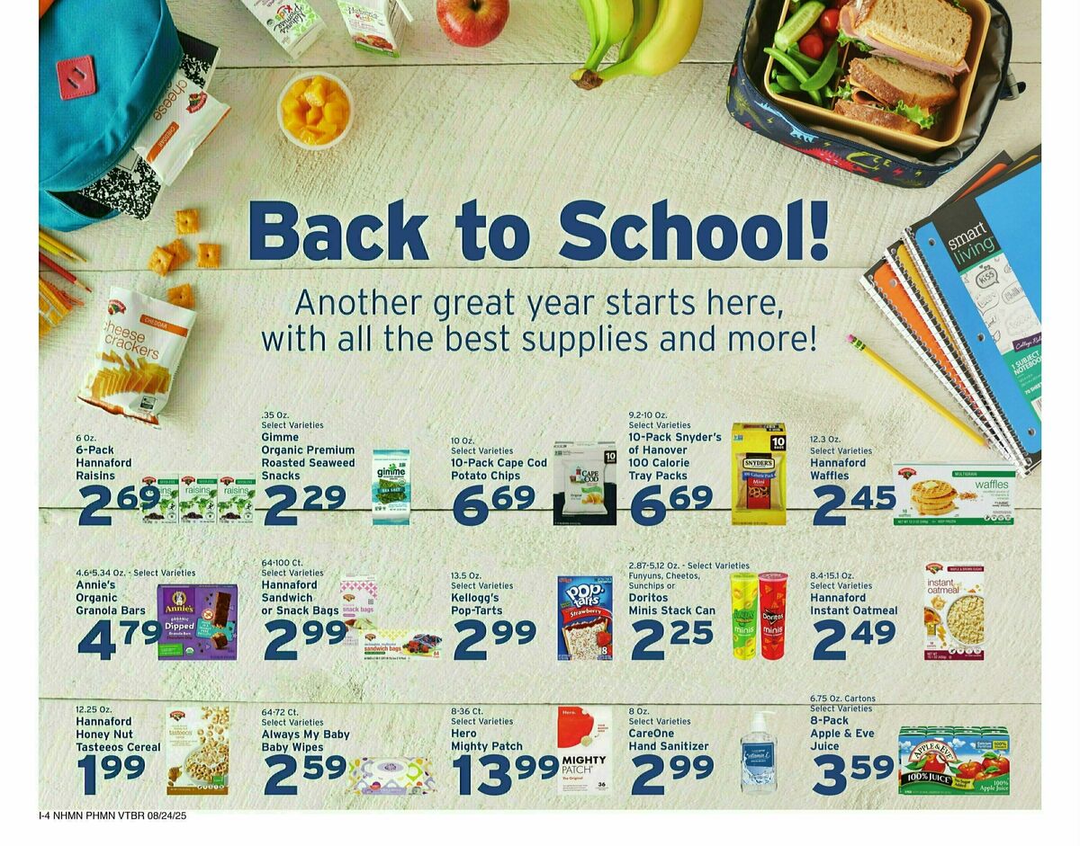 Hannaford Weekly Ad from August 24