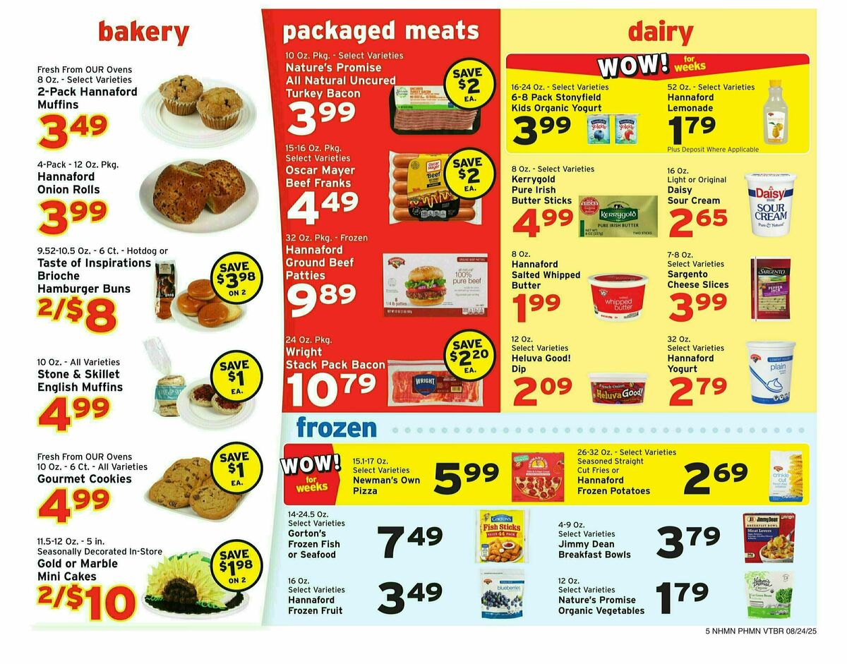 Hannaford Weekly Ad from August 24