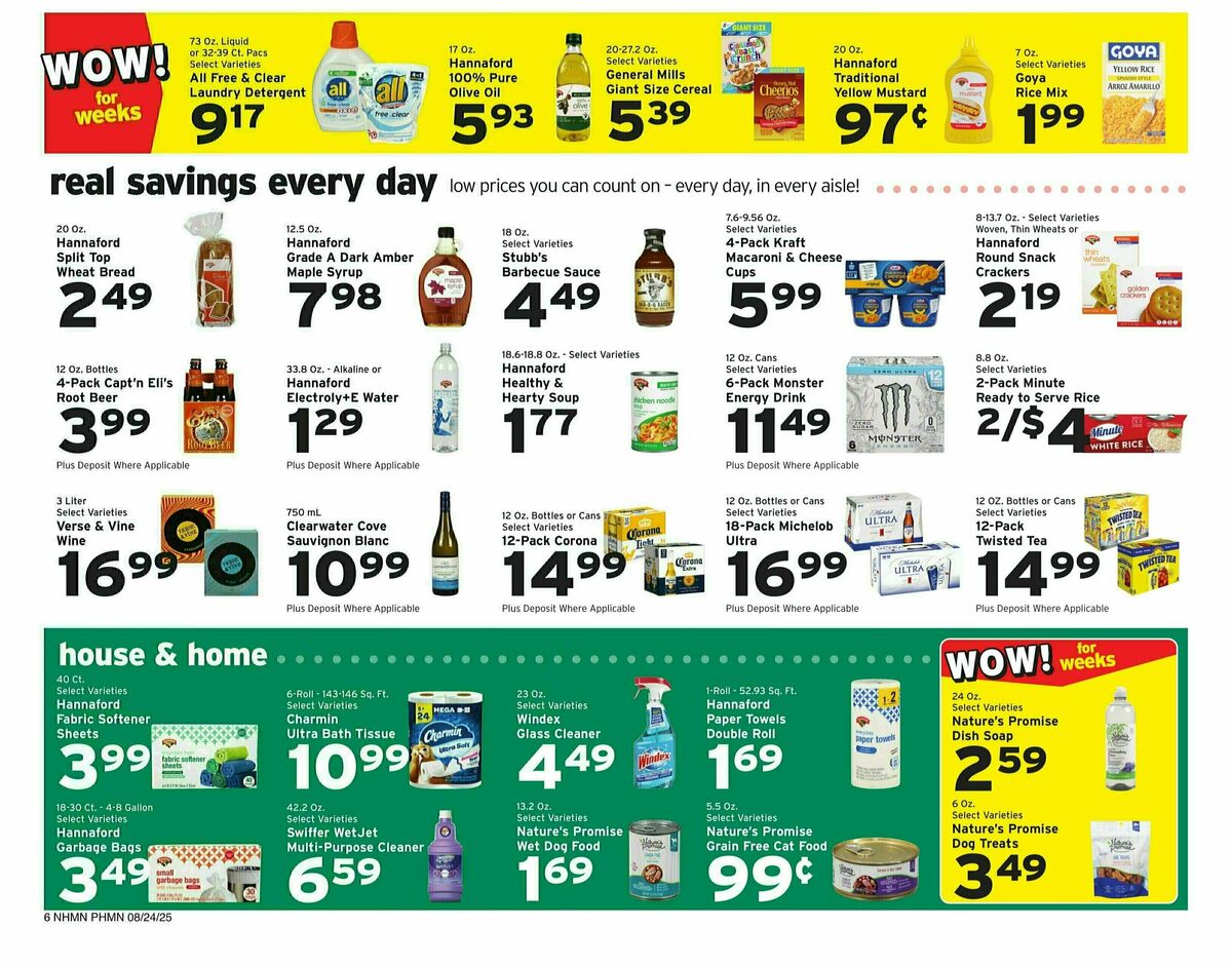 Hannaford Weekly Ad from August 24