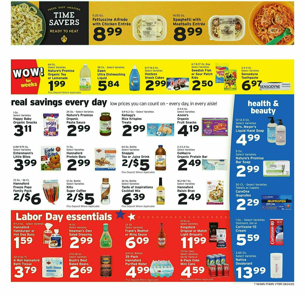 Hannaford Weekly Ad from August 24