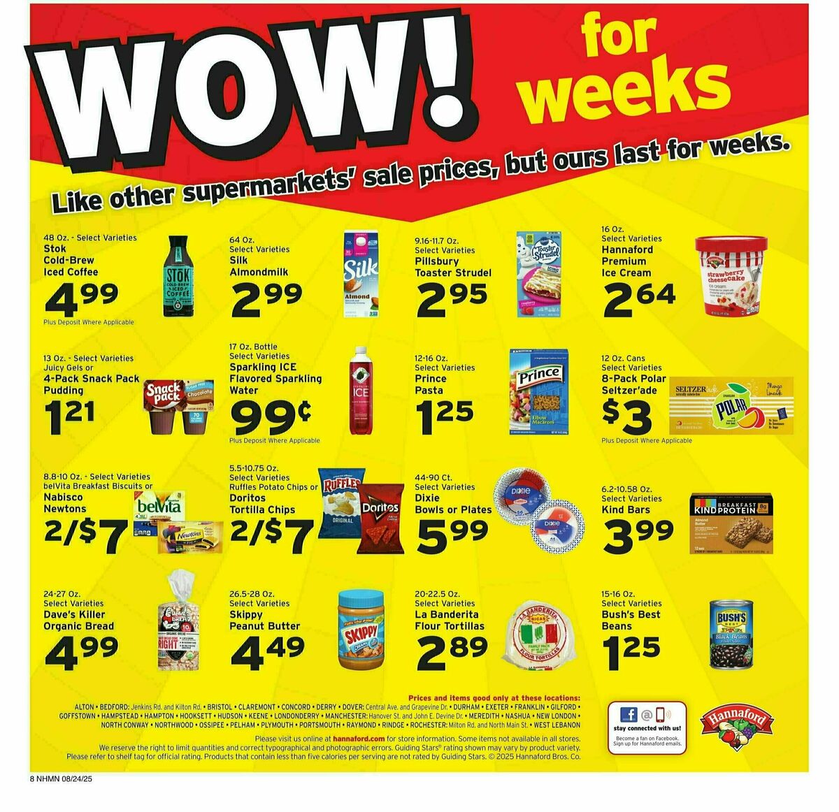 Hannaford Weekly Ad from August 24