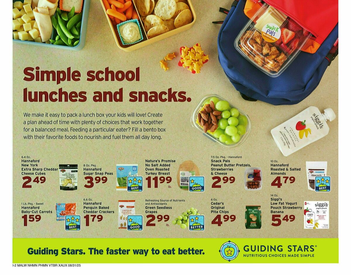 Hannaford Weekly Ad from August 31