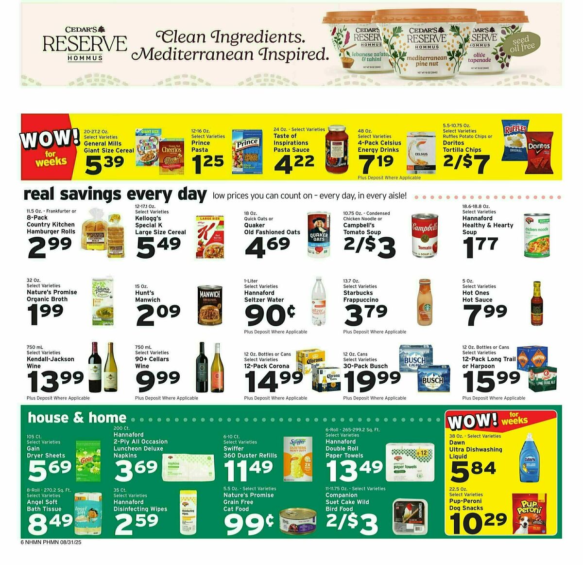 Hannaford Weekly Ad from August 31