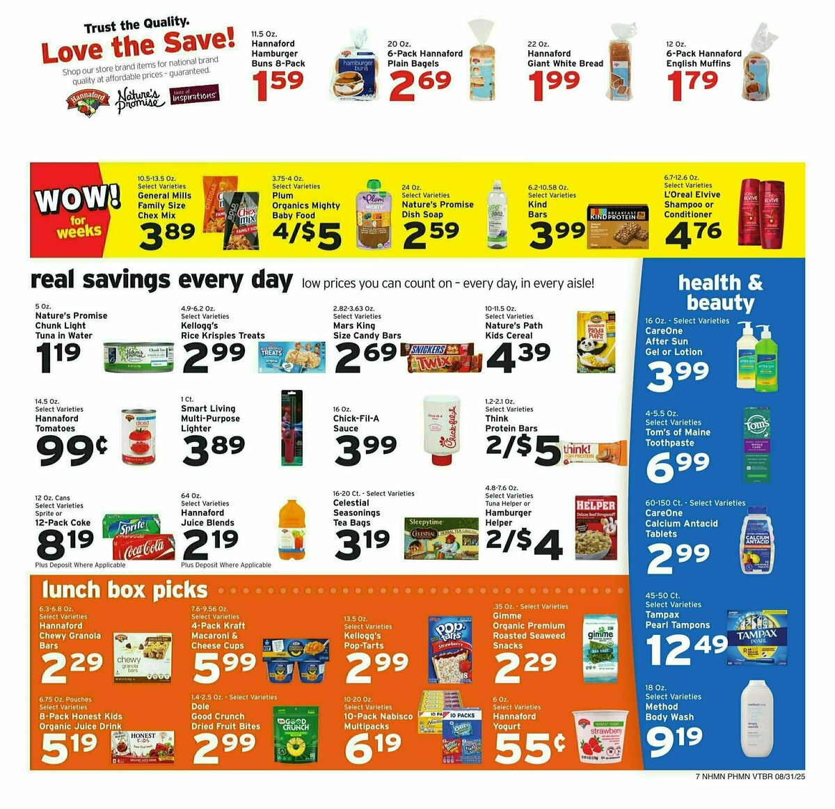 Hannaford Weekly Ad from August 31