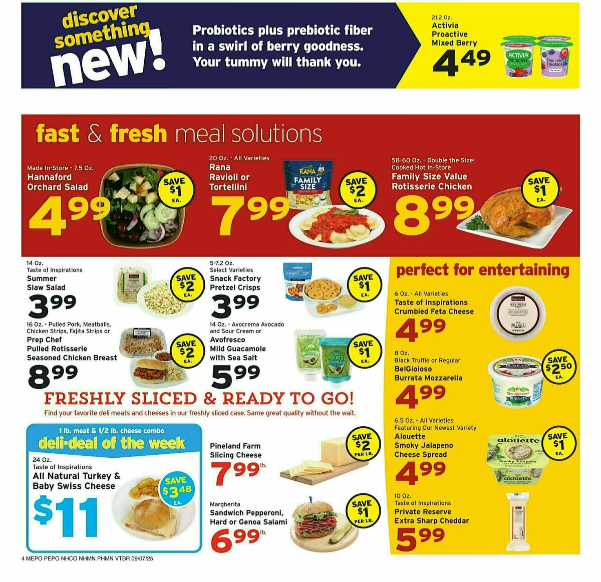 Hannaford Weekly Ad from September 7