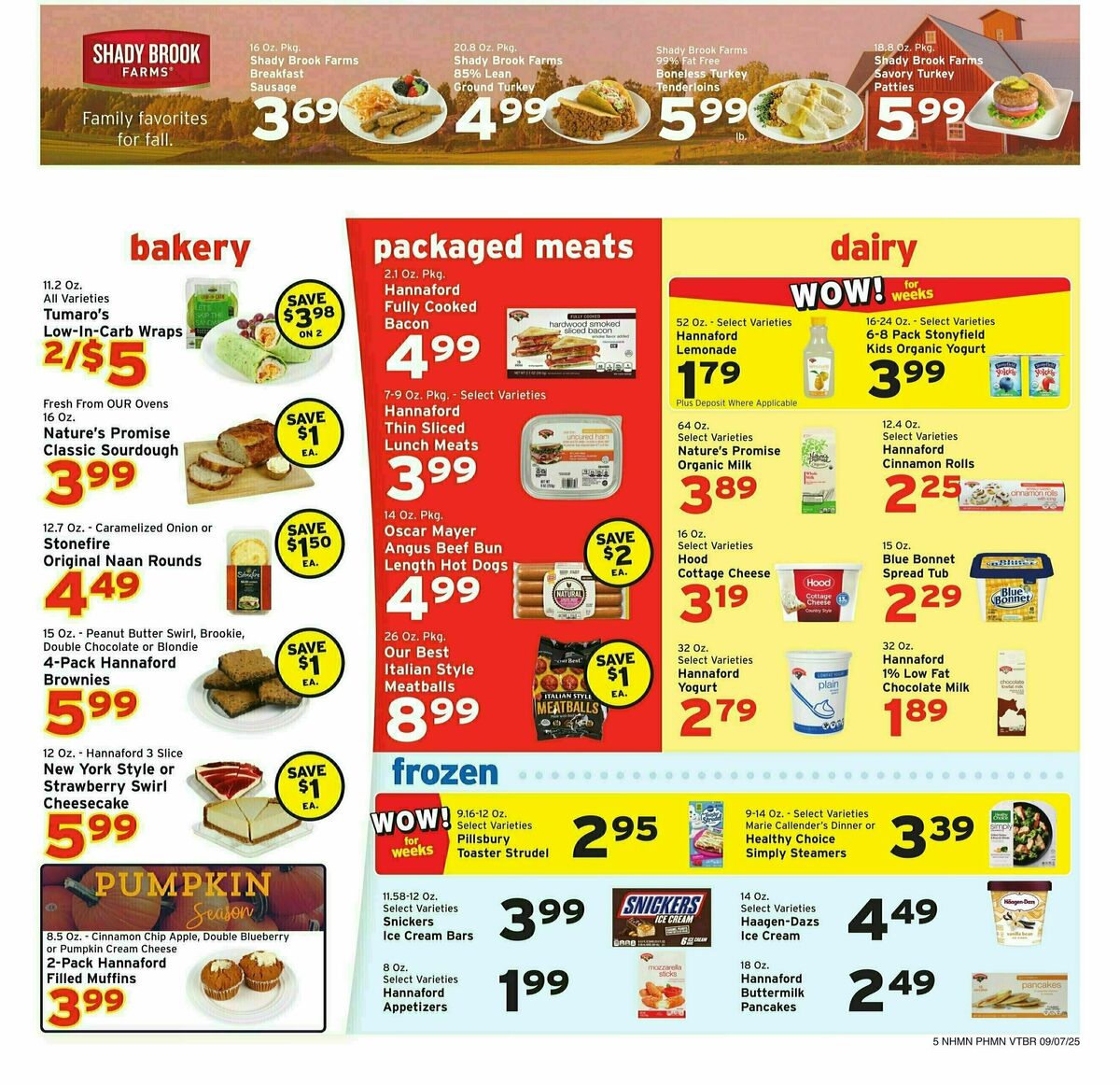 Hannaford Weekly Ad from September 7