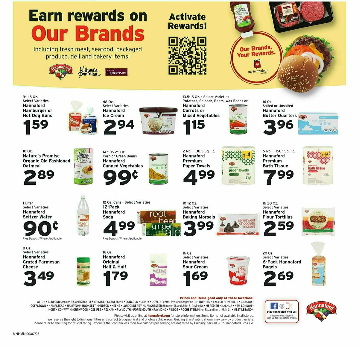 Hannaford Weekly Ad from September 7