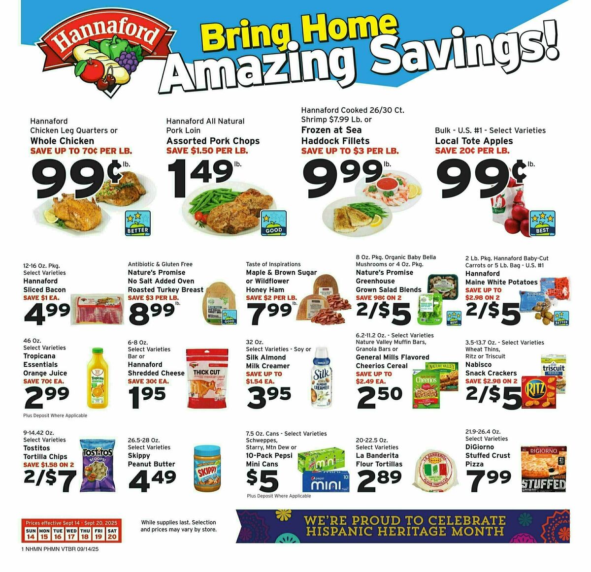 Hannaford Weekly Ad from September 14