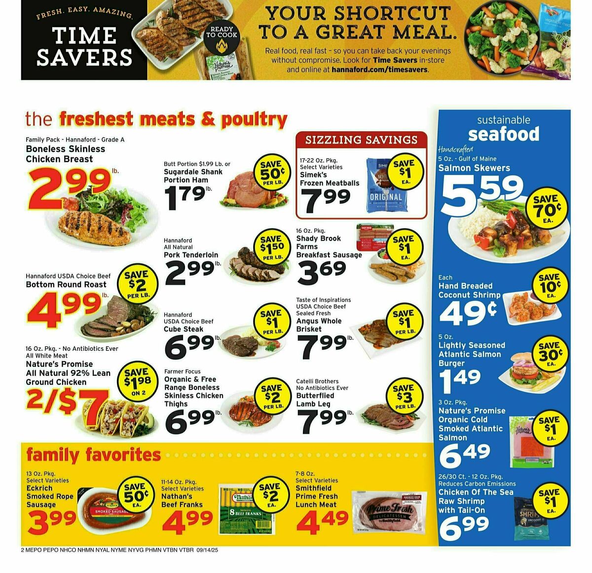Hannaford Weekly Ad from September 14