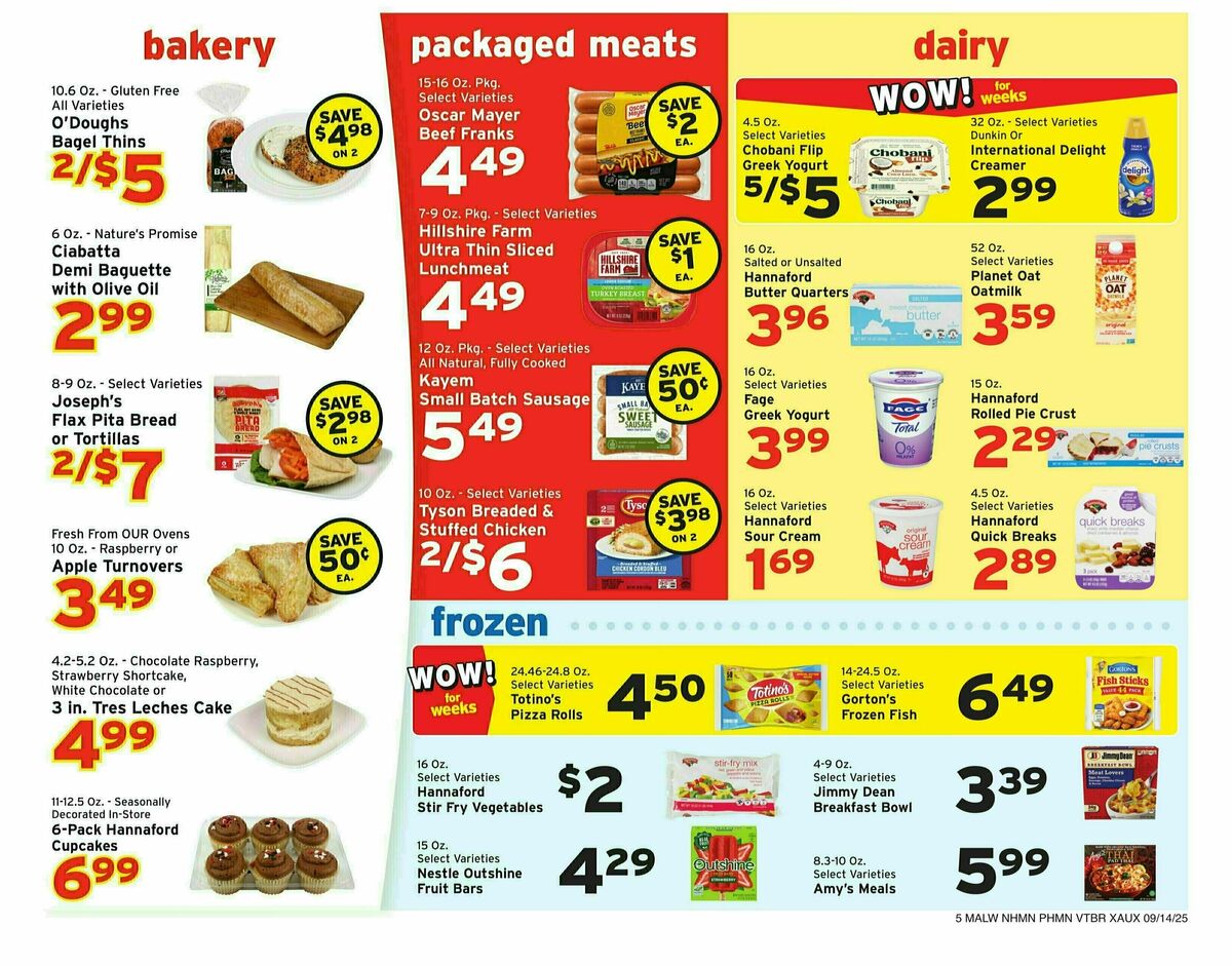 Hannaford Weekly Ad from September 14