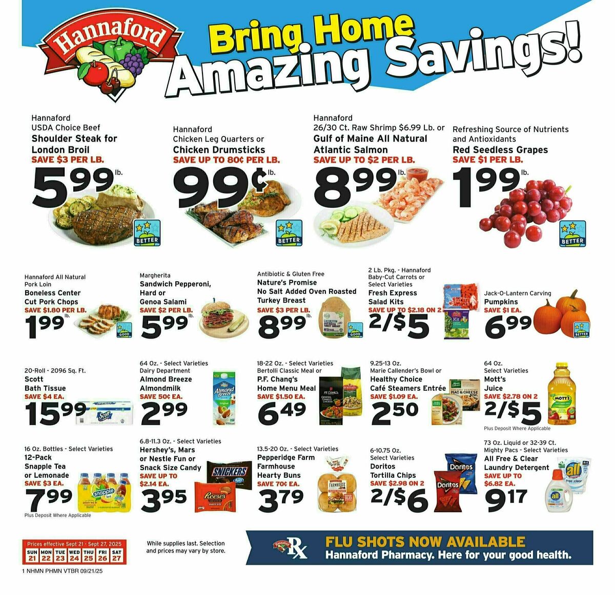 Hannaford Weekly Ad from September 21