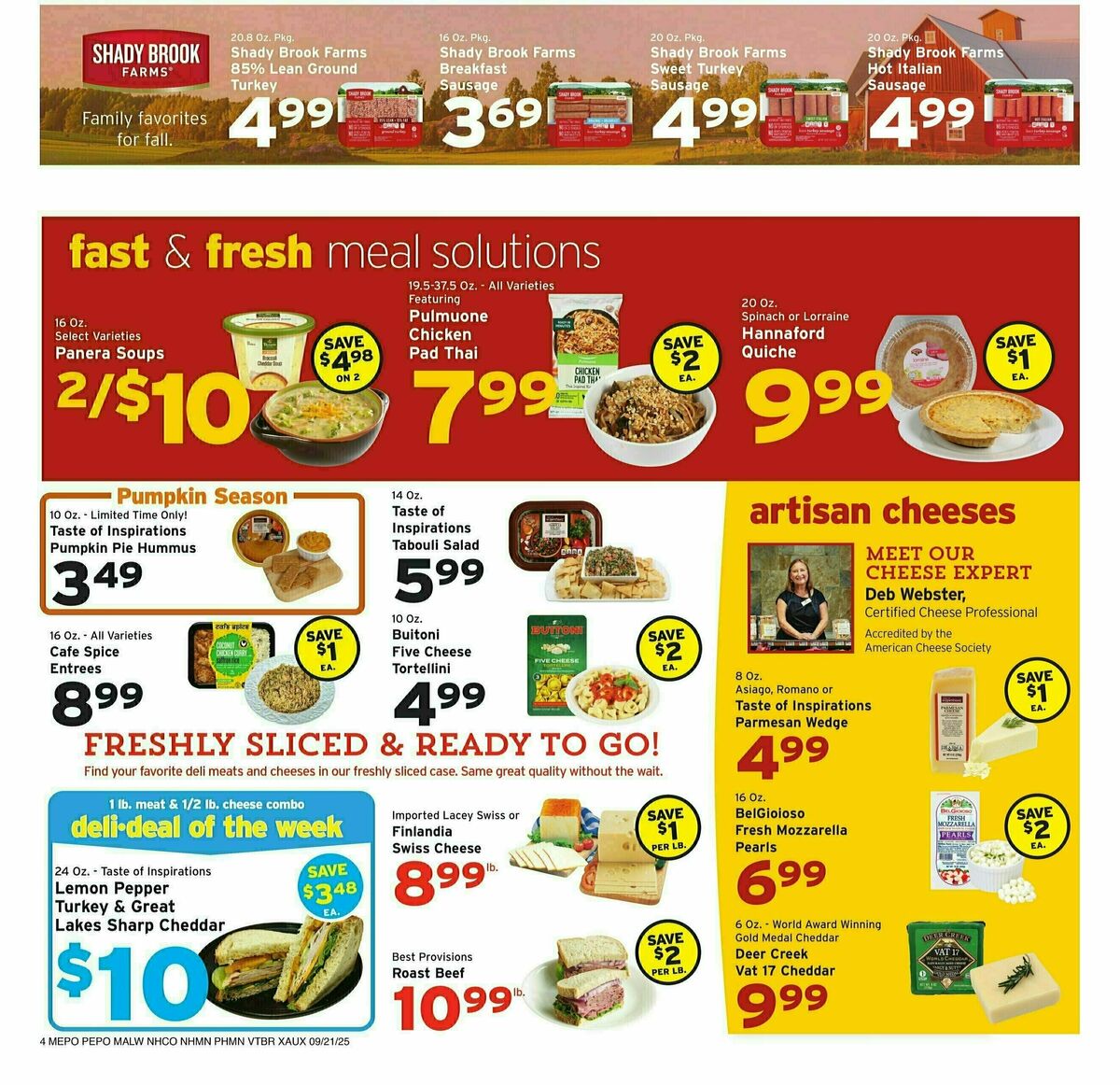 Hannaford Weekly Ad from September 21