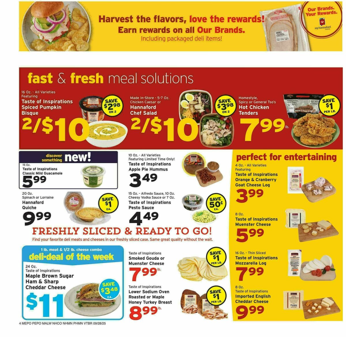 Hannaford Weekly Ad from September 28